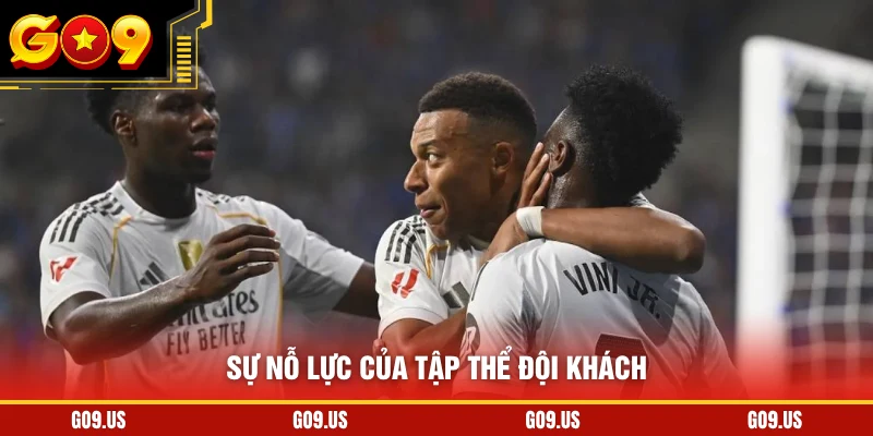 Sự nỗ lực của tập thể đội khách